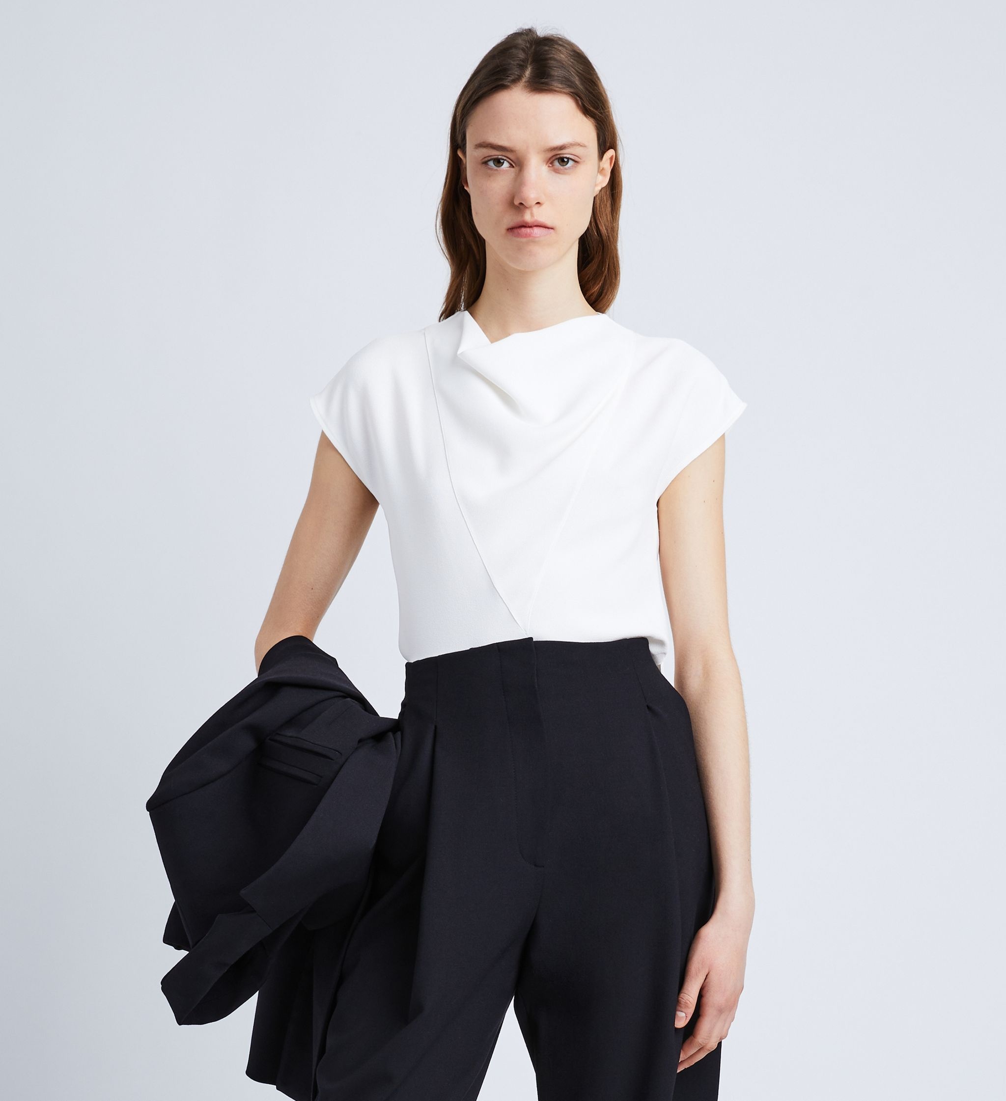 Matte Viscose Crepe Shell Top - 2