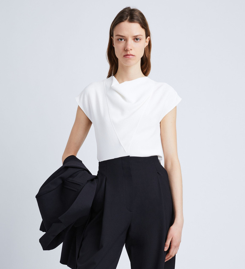 Matte Viscose Crepe Shell Top 2