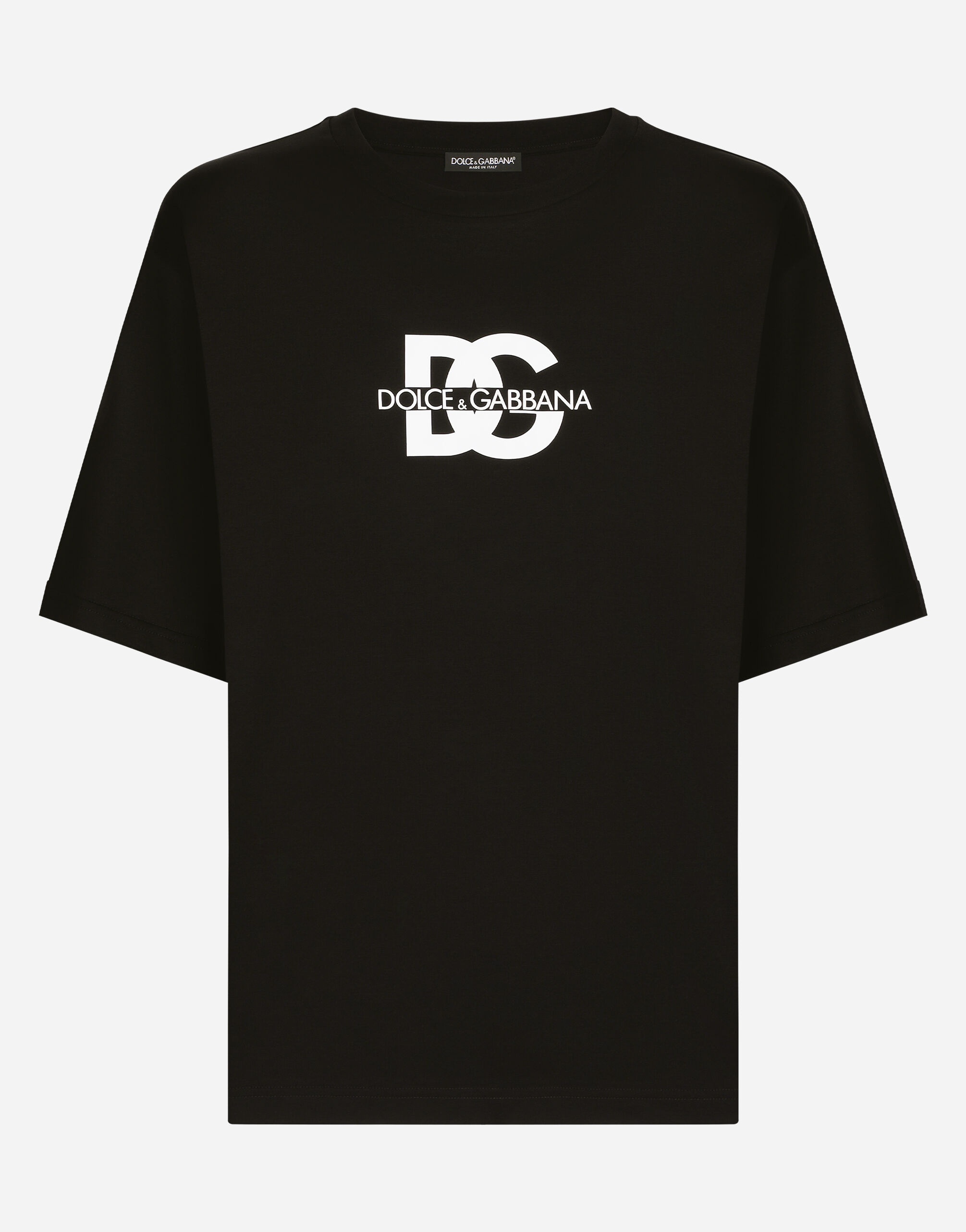 Short-sleeved T-shirt with DG logo print - 1