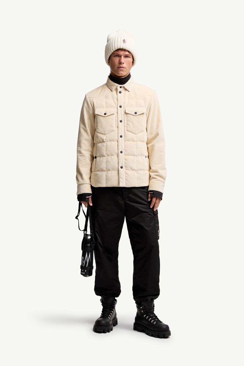 Moncler Grenoble Gelt Corduroy Down Shirt Jacket outlook