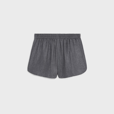 CELINE athletic shorts in cashmere flannel outlook