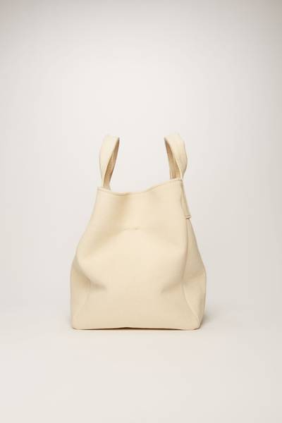 Acne Studios Large canvas shopper beige outlook