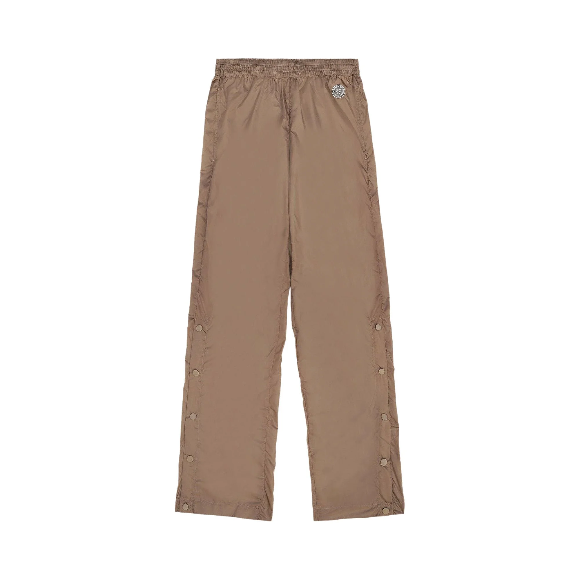 Sporty & Rich Snap Nylon Track Pants 'Espresso' - 1