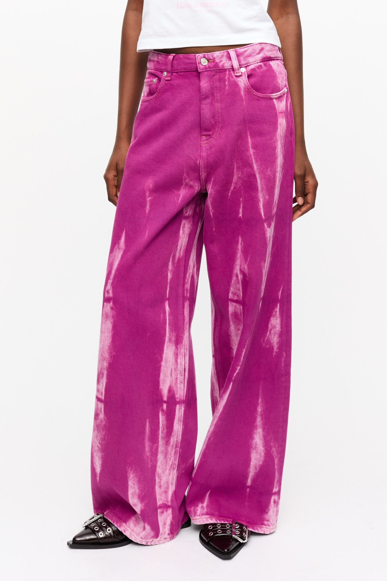 PURPLE OVERDYED HEAVY DENIM MARRI - 3