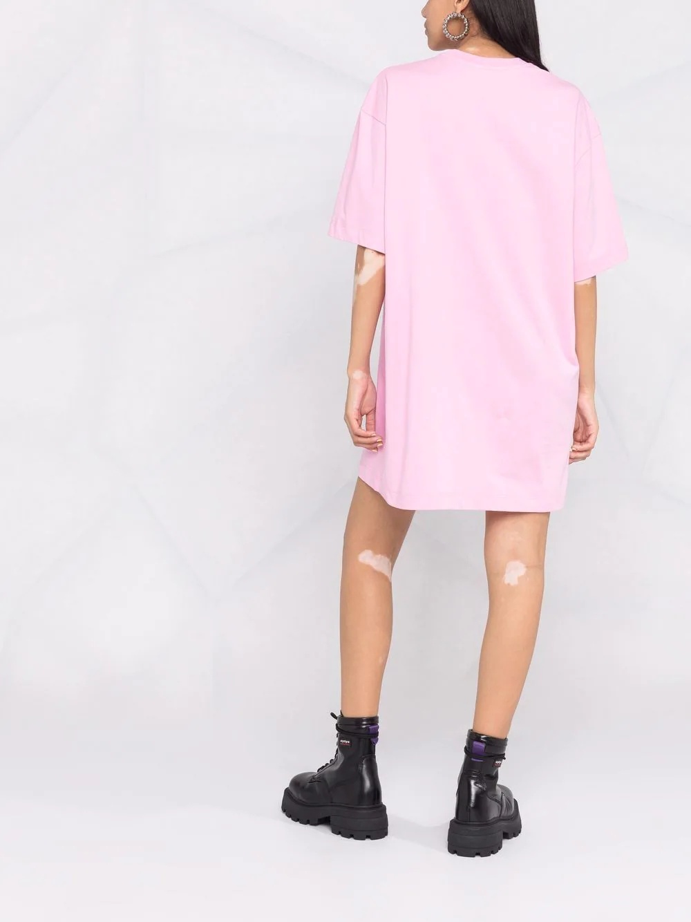 logo-print detail dress - 11