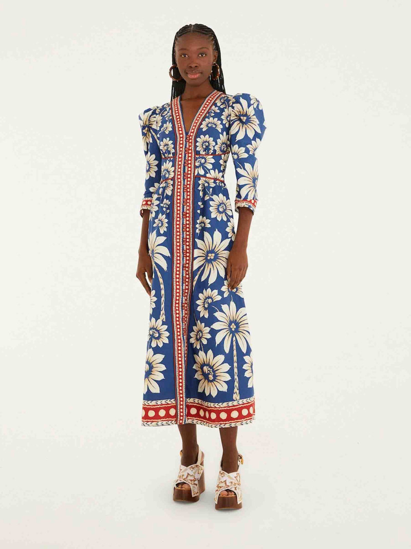 FARM RIO FLORAL MAXI DRESS outlook