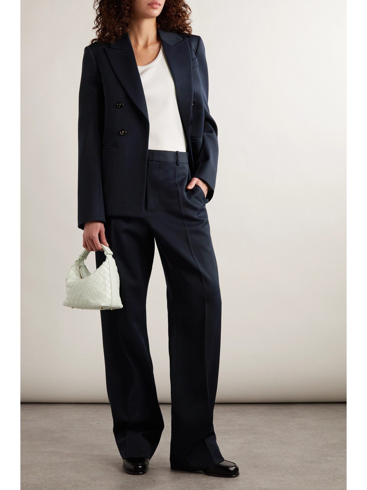 Grain De Poudre Wool Straight-leg Pants - 2