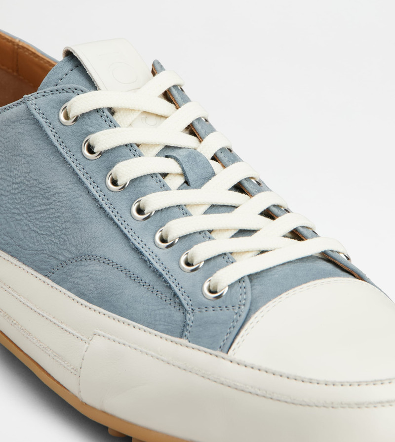 SNEAKERS IN NUBUCK - LIGHT BLUE 5