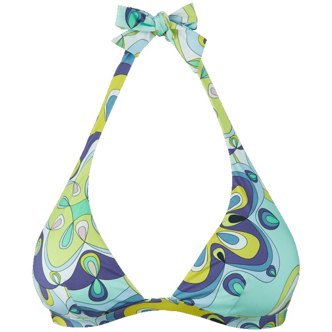 Women Halter Bikini Top Kaleidoscope - 1