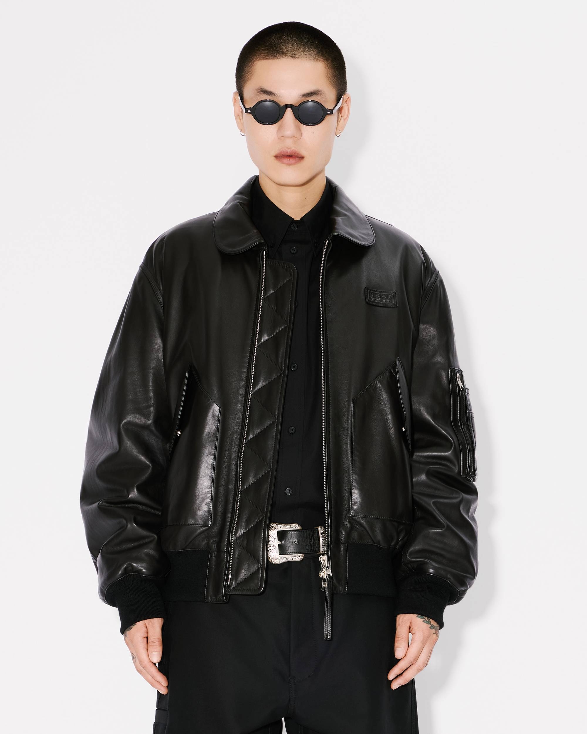 KENZO Leather bomber jacket | REVERSIBLE