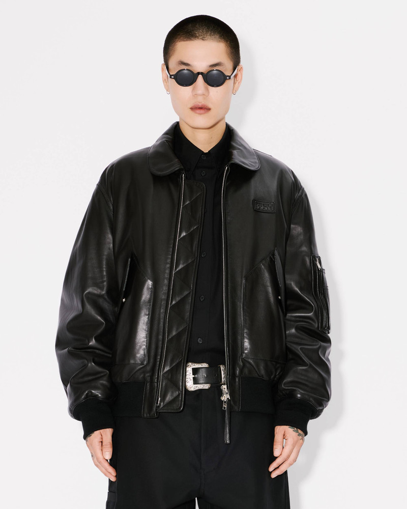 Leather bomber jacket 4