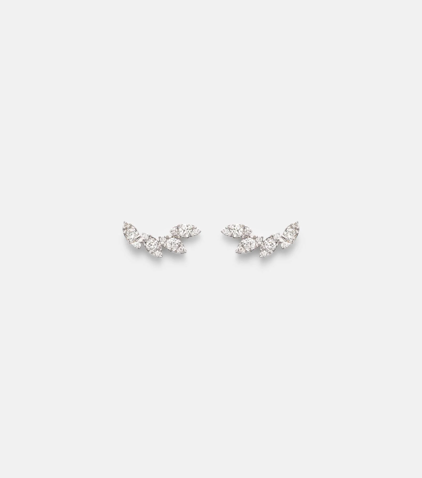 Muse Tiara 10kt gold earrings with diamonds - 1