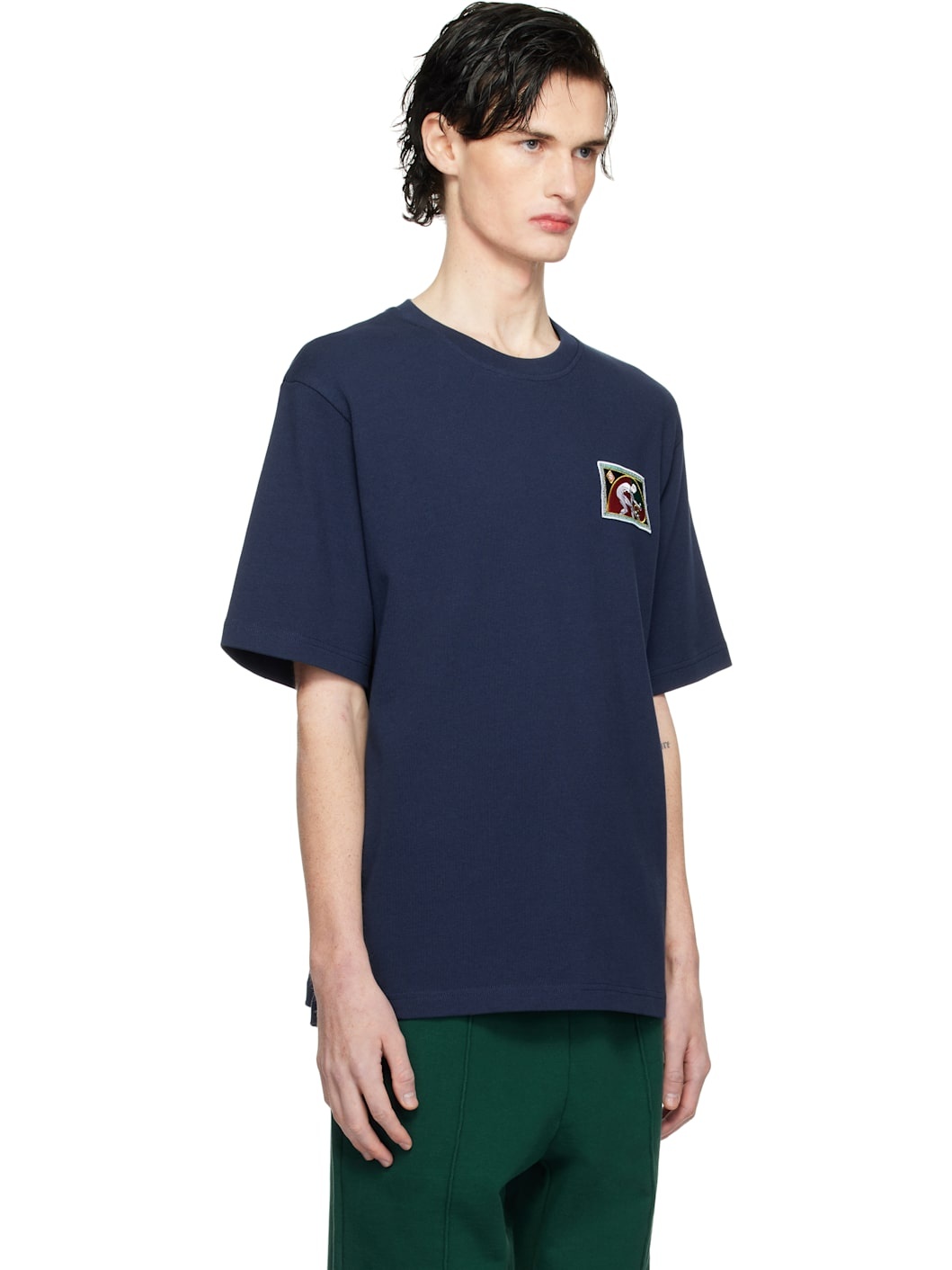 Navy Fibonacci Patch T-shirt - 2