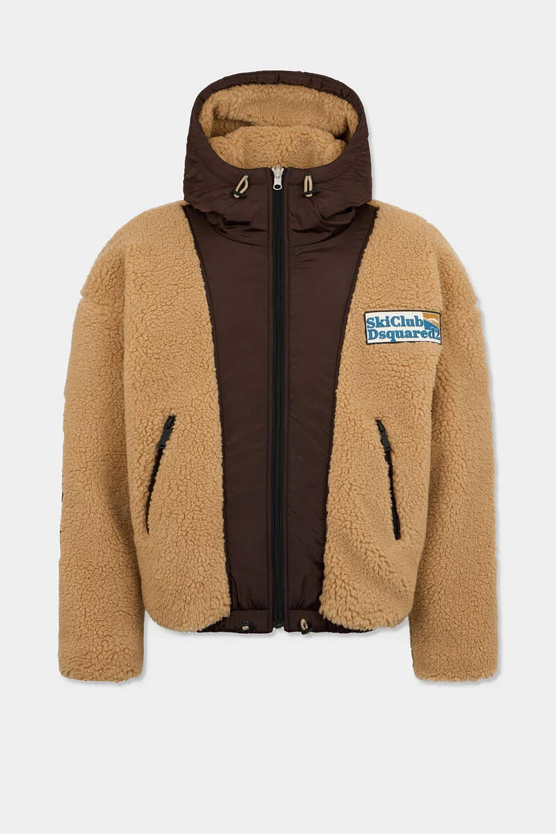REVERSIBLE HOODED TEDDY JACKET - 1