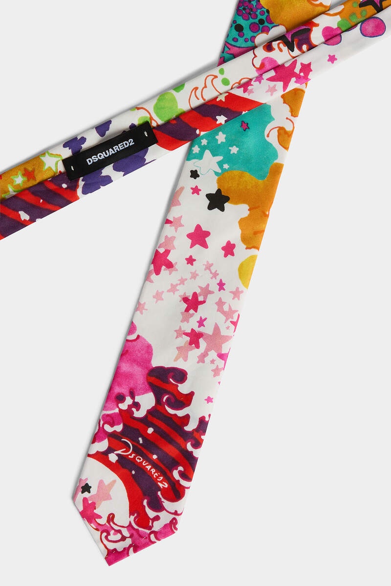 MULTICOLOR PRINTED TIE - 3