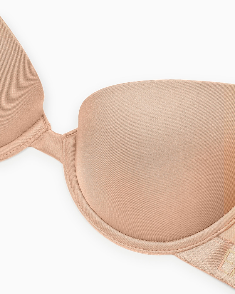 EMPORIO ARMANI ASV ICONIC RECYCLED-MICROFIBRE PUSH-UP BRA outlook