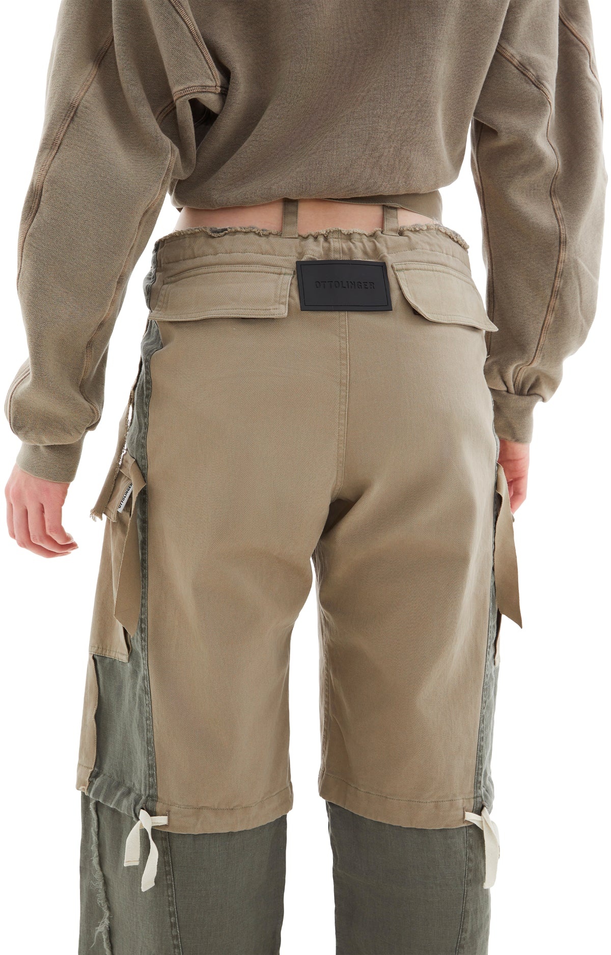 BAGGY CARGO PANTS (OLIVE GREY) - 5