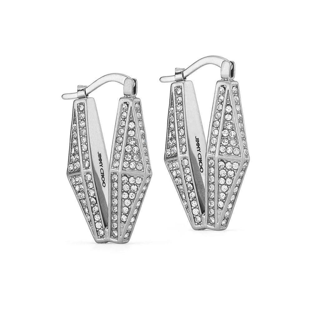Jimmy Choo Silver Earrings Women - 2