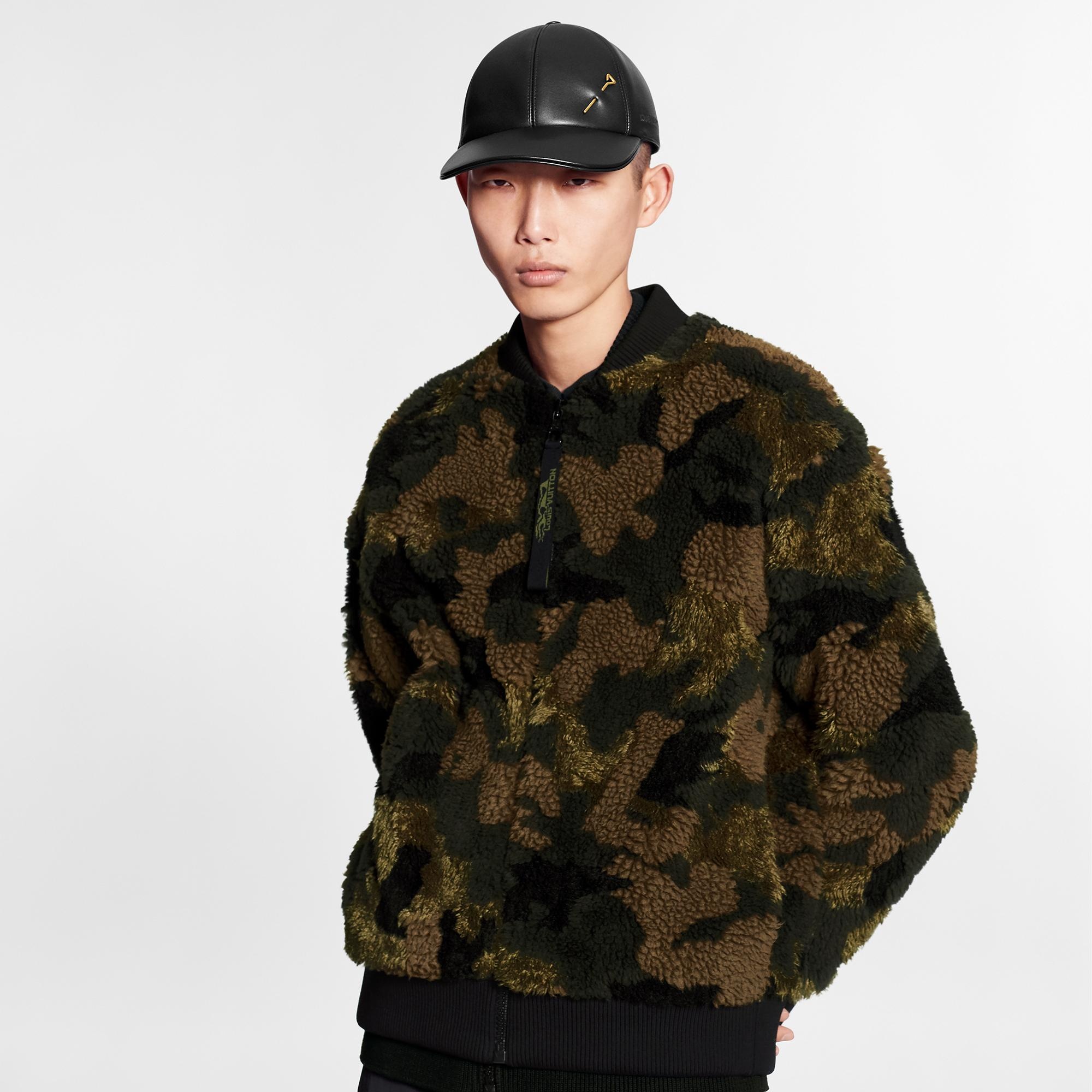 Camo Fleece Zip Though Bomber - 4