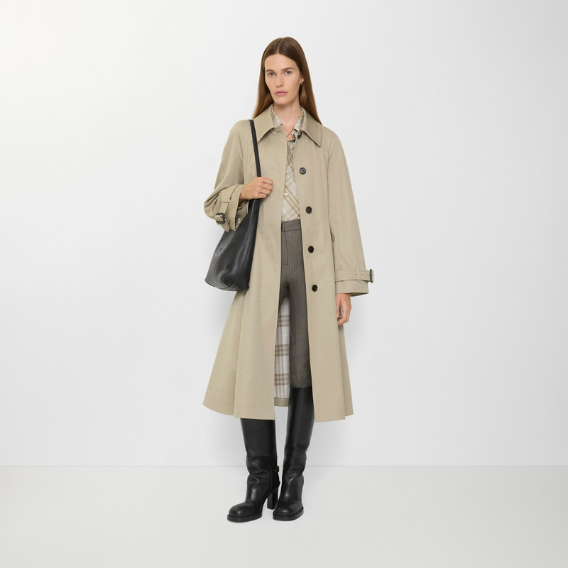 Burberry Long Gabardine Ellingham Fit-and-flare Car Coat outlook