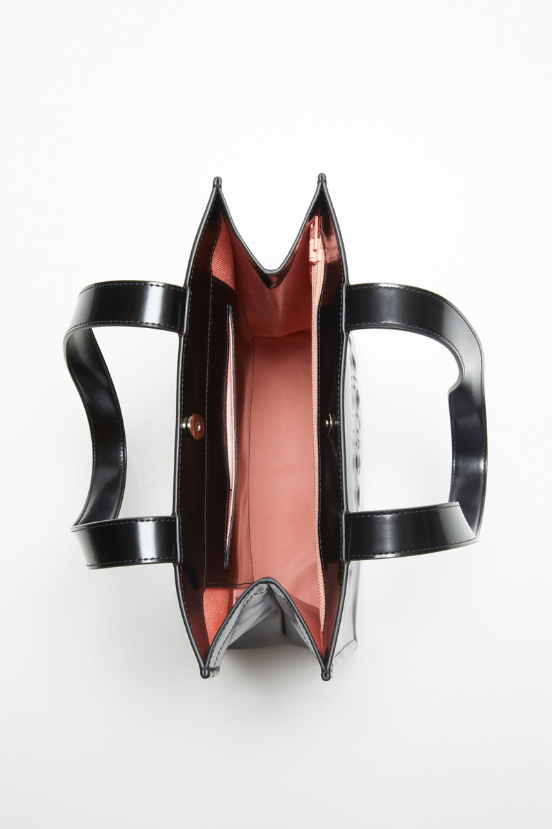 Logo shoulder tote bag - Black 5