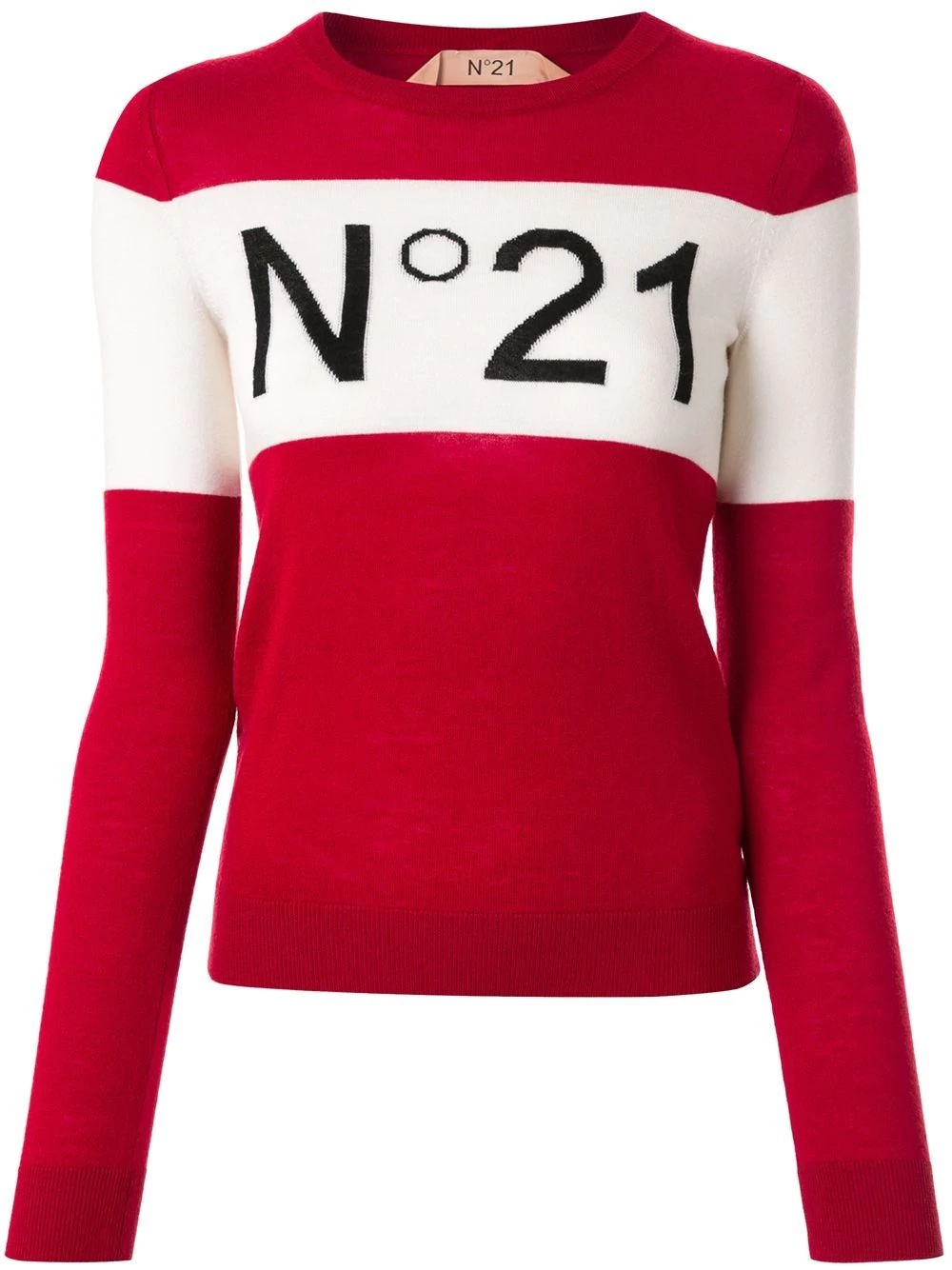 block-stripe logo jumper - 1