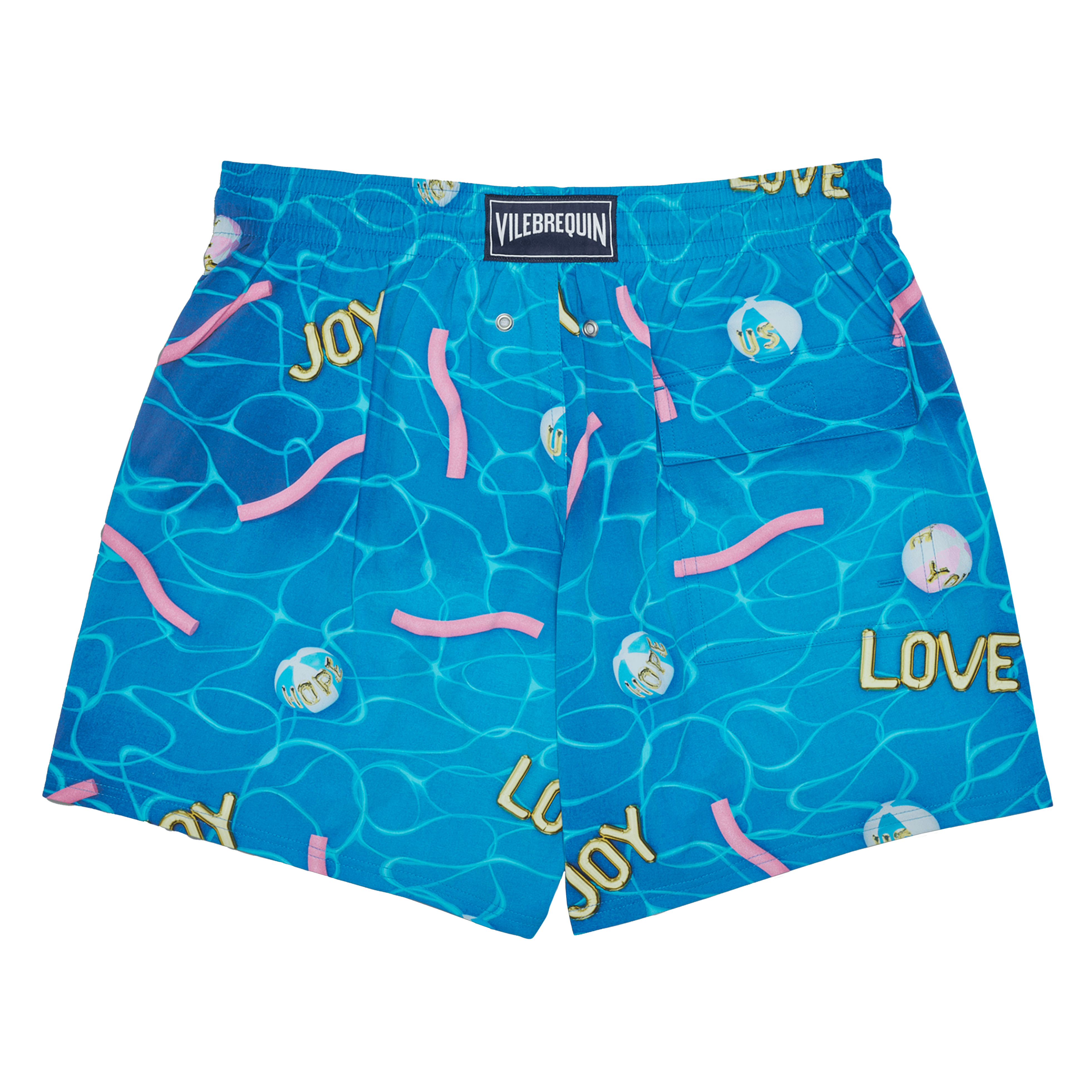 Men Stretch Short Swim Shorts Side Ways - Vilebrequin x Joel Mesler - 2