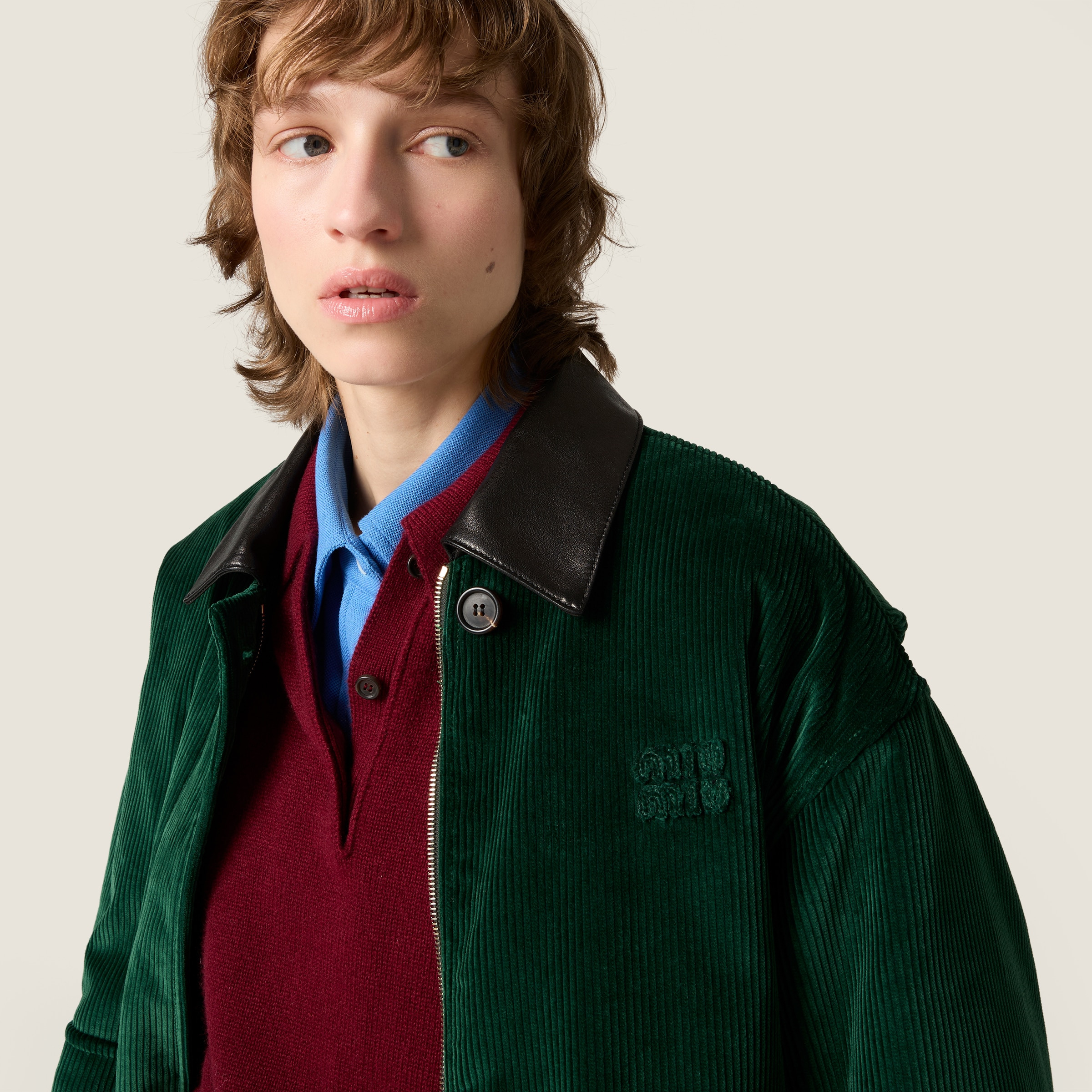 Padded corduroy blouson - 6