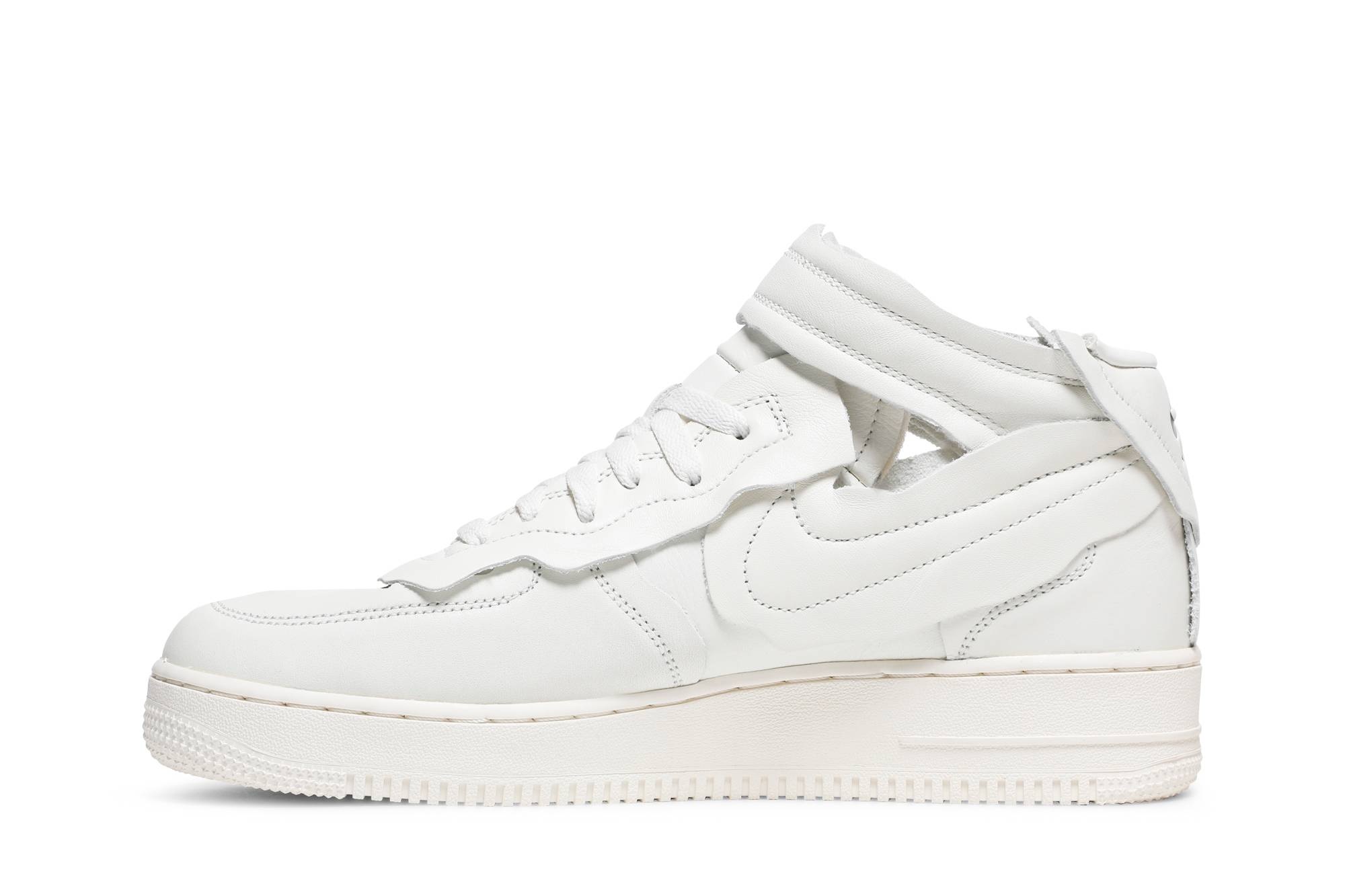 Comme des Garçons x Air Force 1 Mid 'Triple White' - 3