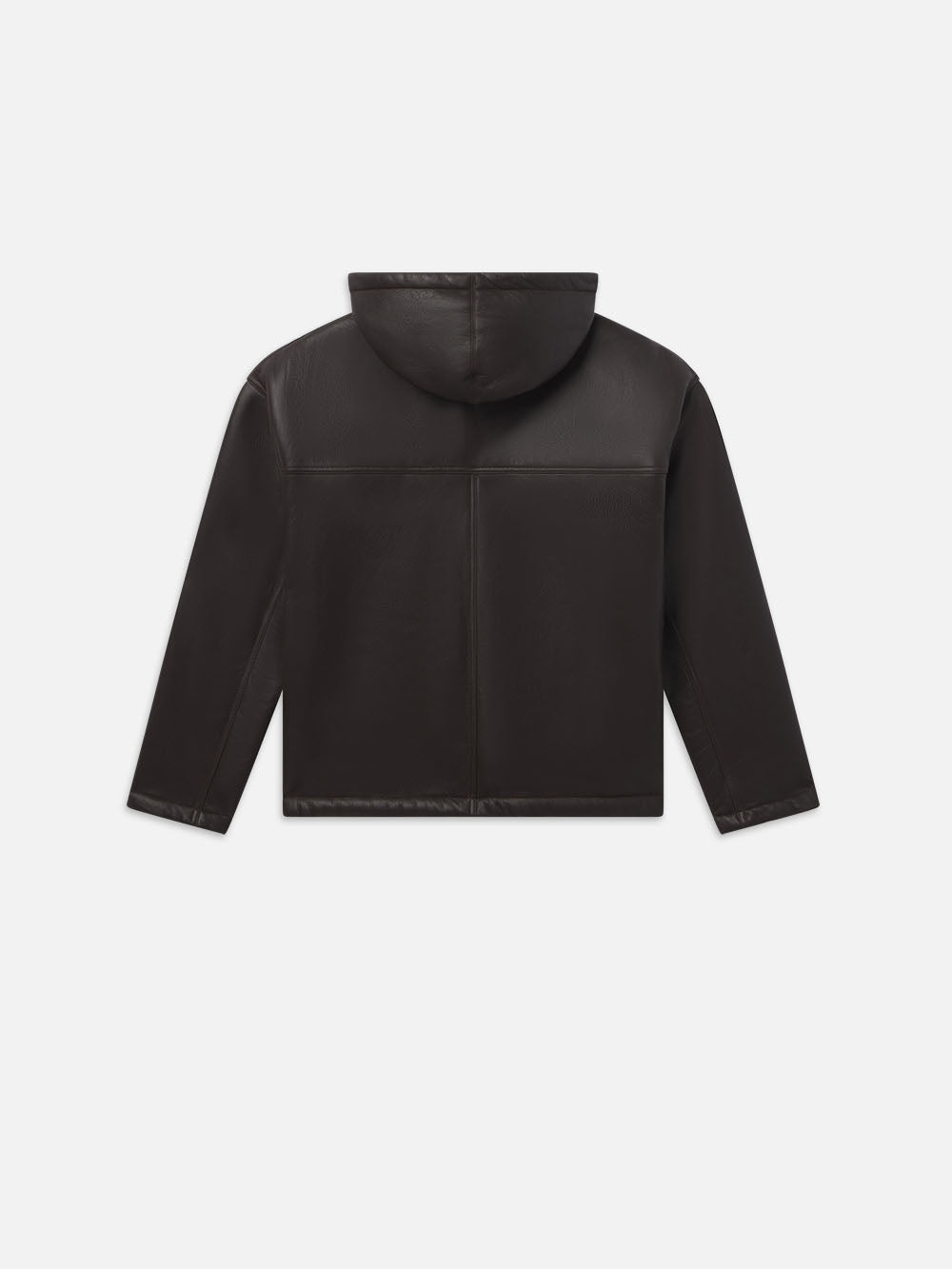 Sherpa Hoodie in Dark Brown - 3
