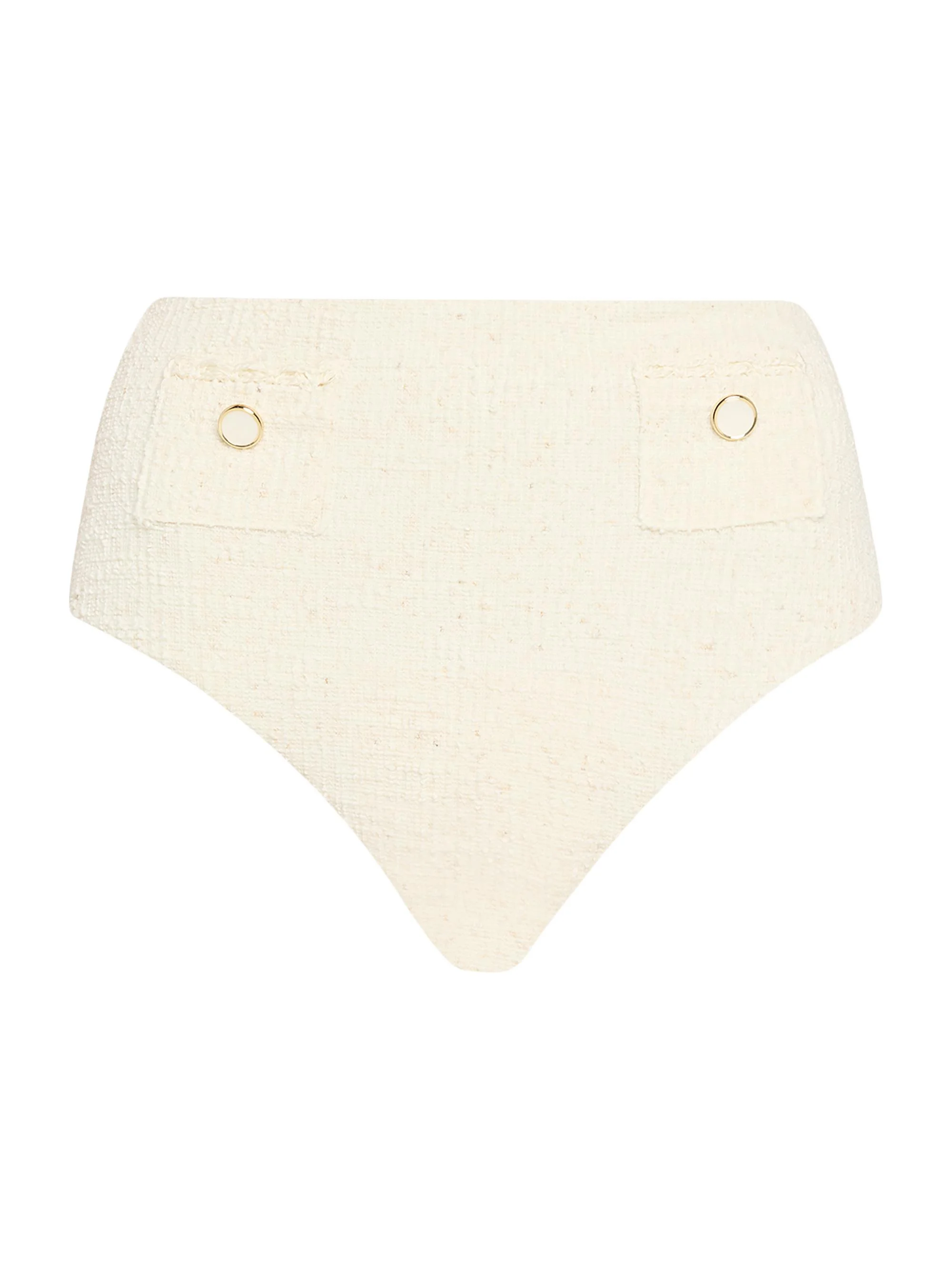 Women's Diana High-Waist Bikini Bottom - White - 1
