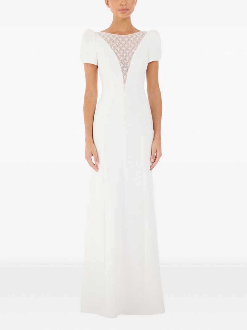 JENNY PACKHAM Empress lace-panel gown outlook