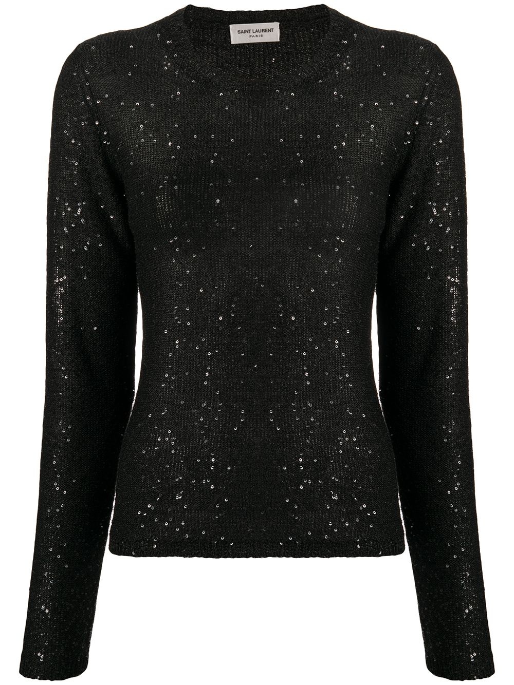 sequin loose knit jumper - 1