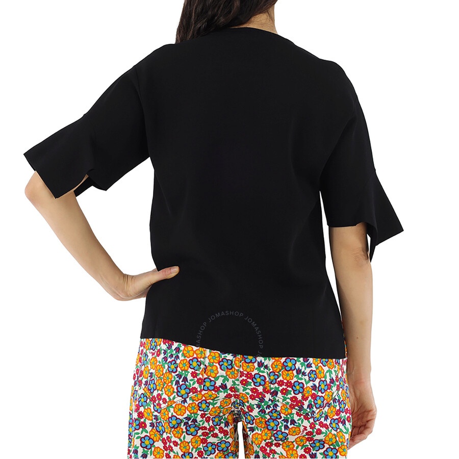Stella Mccartney Ladies Black Compact Knit Top - 5
