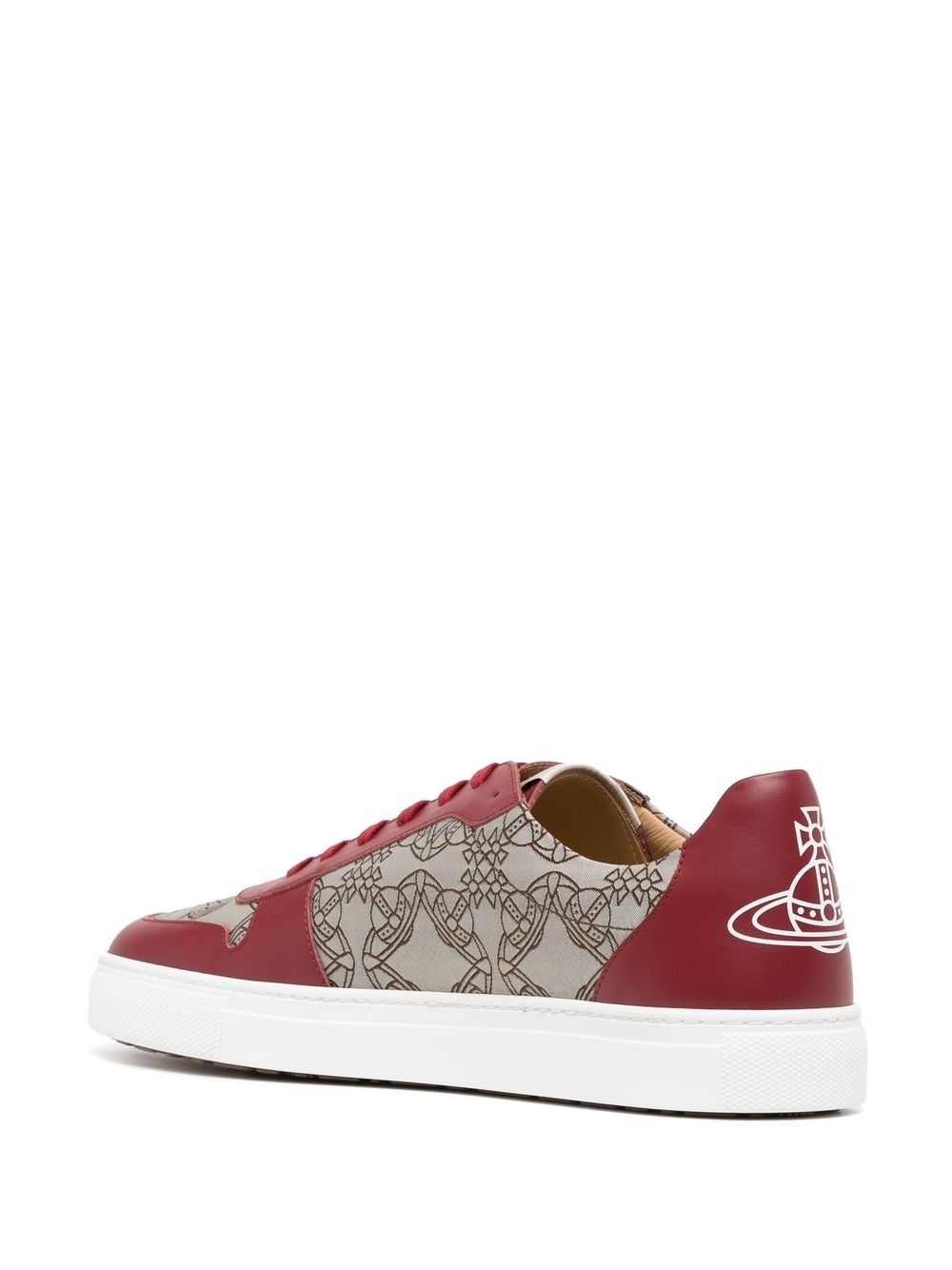 logo-print low-top sneakers - 3