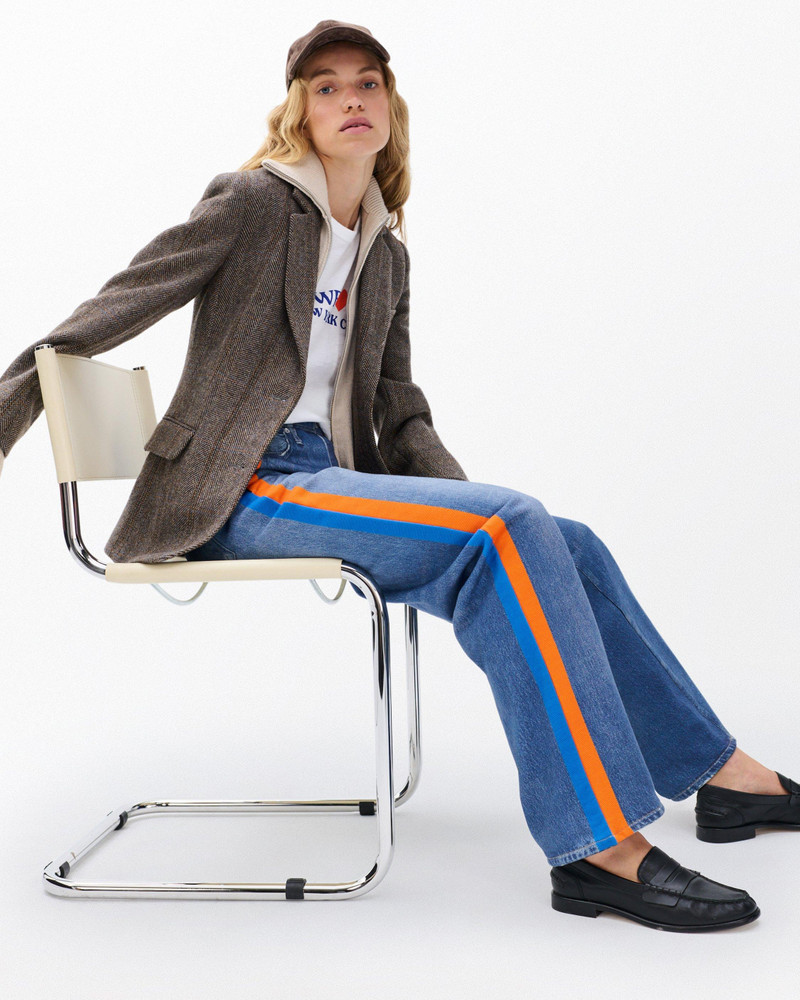 Miramar Sport Stripe Track Pants Cotton Terry 4