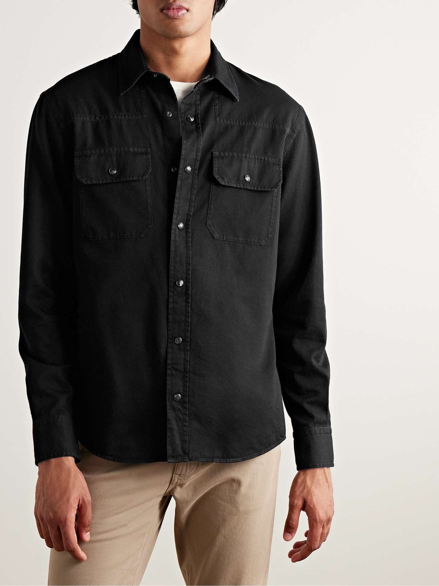 Cotton-Twill Western Shirt - 4