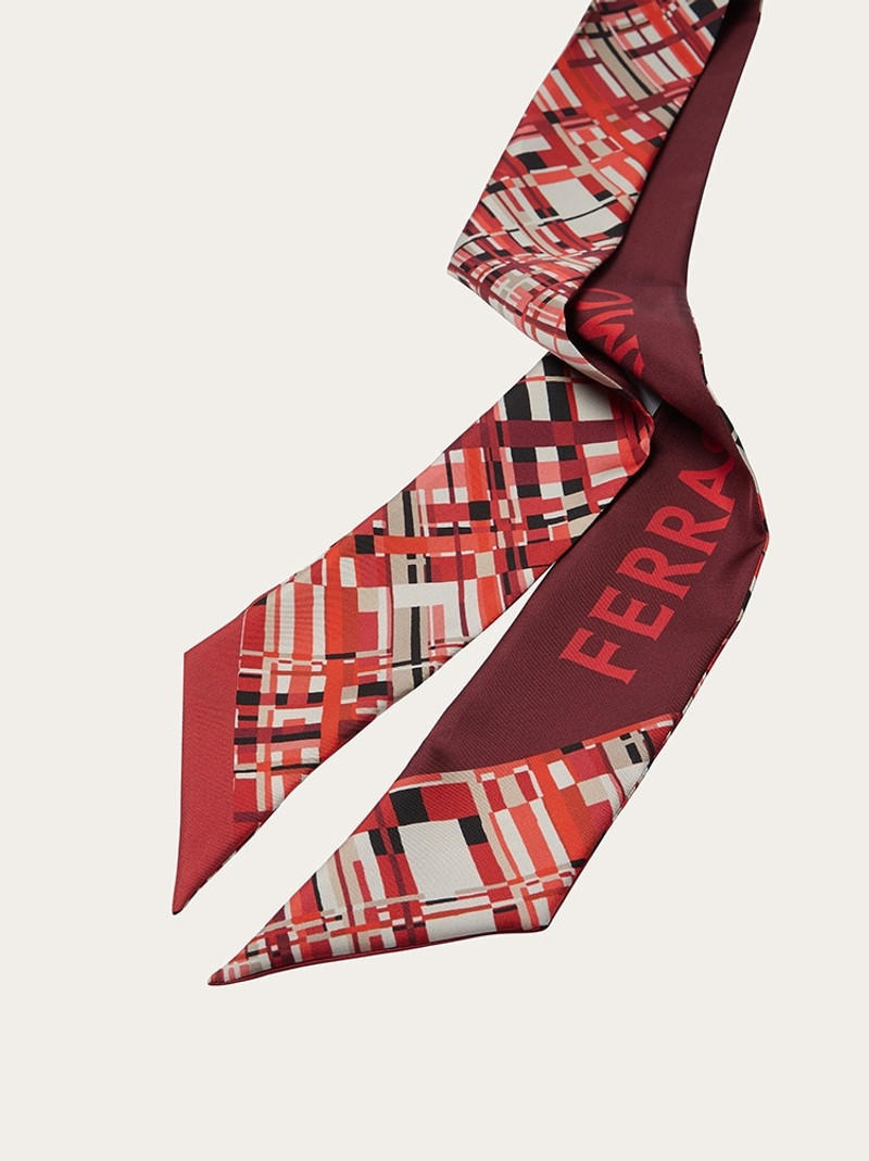 FERRAGAMO CHECK PRINT TWILLY BAND outlook