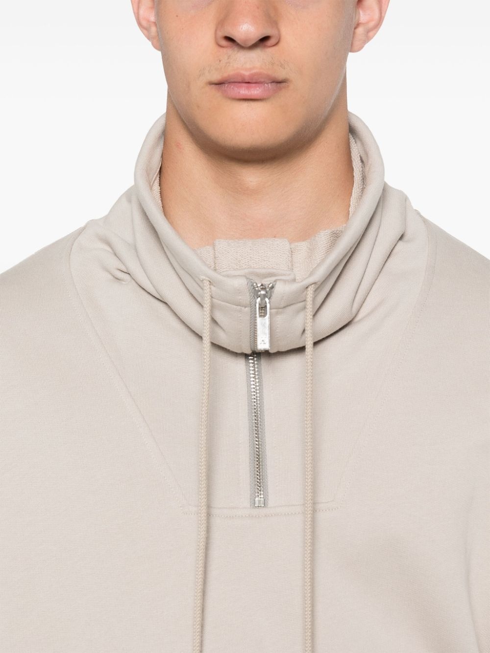 funnel-neck sweatshirt - 5