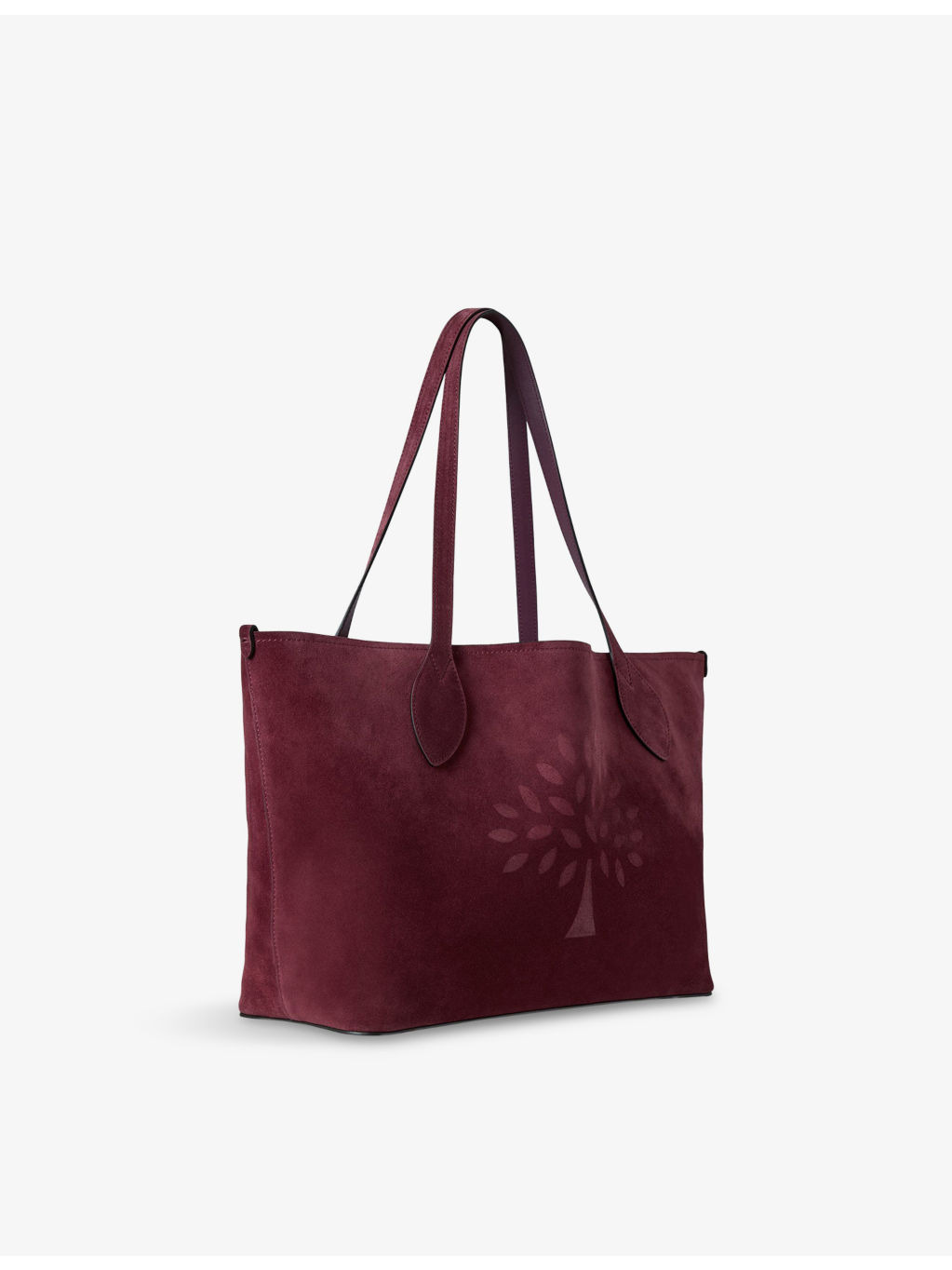 Small Tree Suede Tote Bag - 3