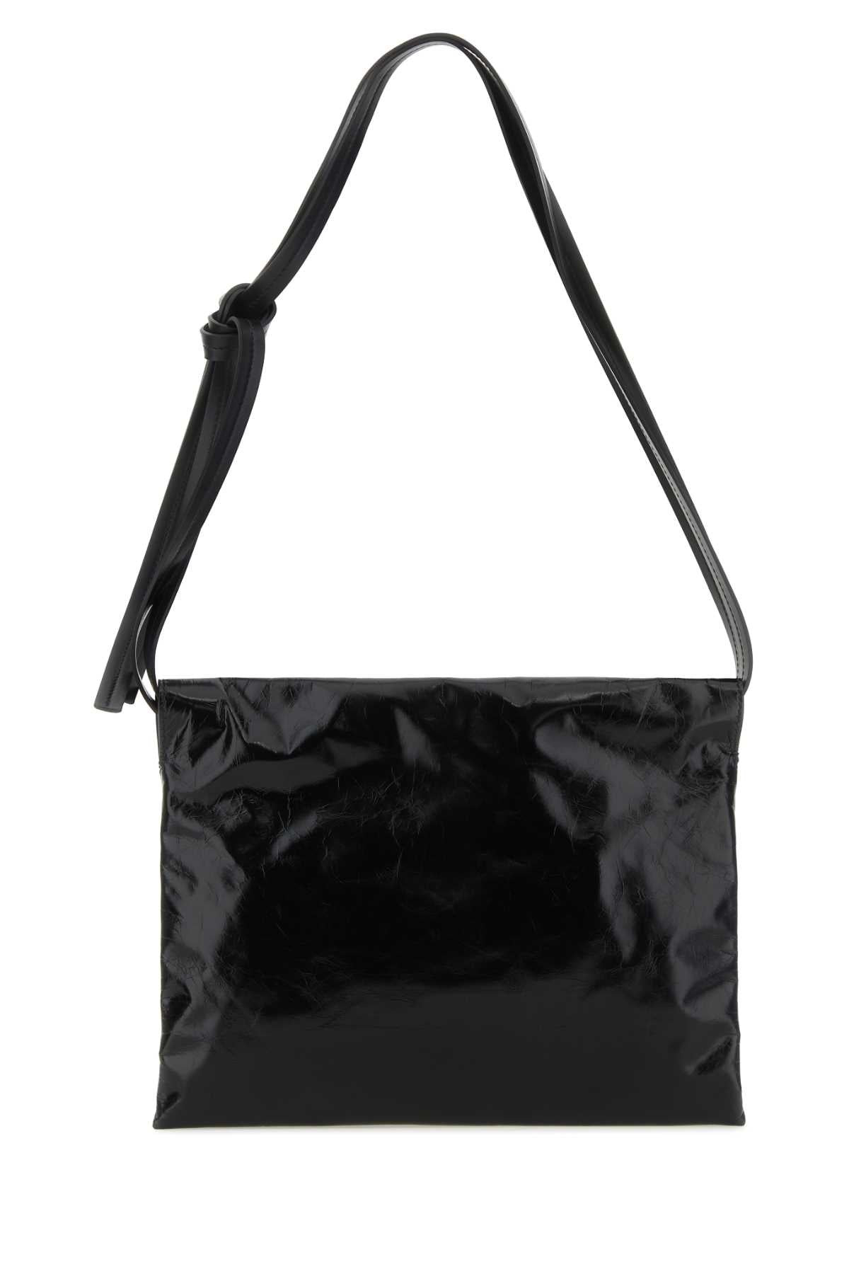 Jil Sander Women Black Leather Cushion Crossbody Bag - 3