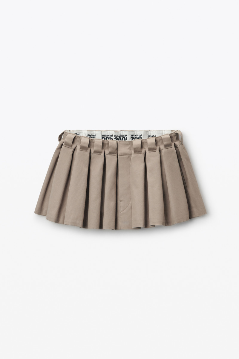 Box-Pleated Mini Skirt 1