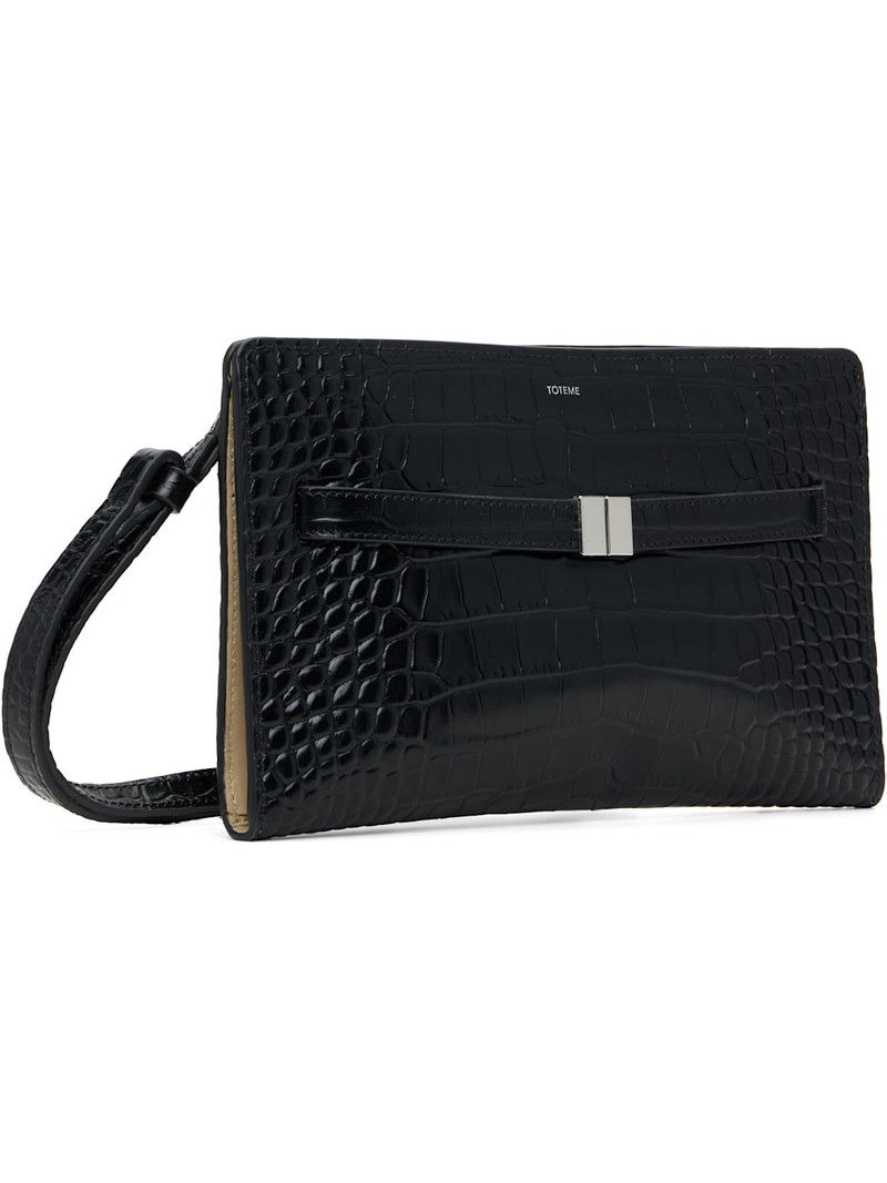 TOTEME Belted Croco-Embossed Crossbody Bag outlook