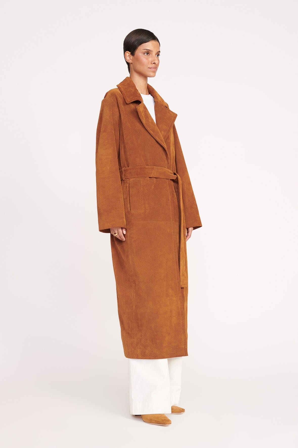 STAUD HOLDEN COAT TAN - 5