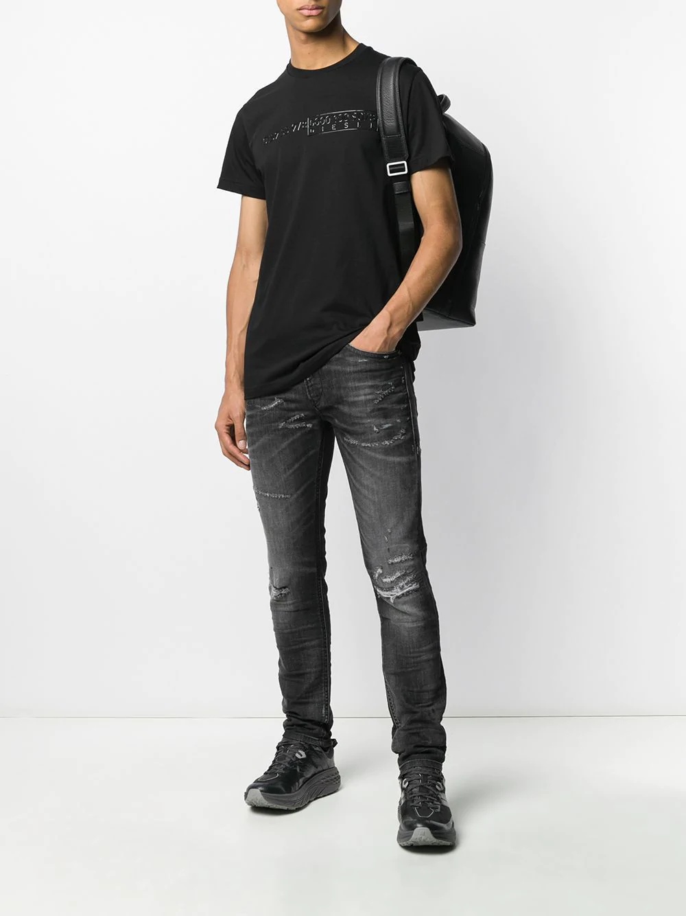 distressed slim-fit jeans - 2