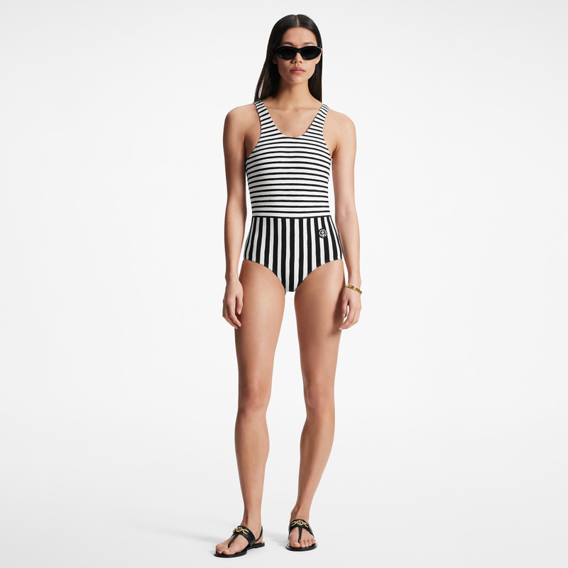 Louis Vuitton Mixed Stripes One-Piece Swimsuit outlook