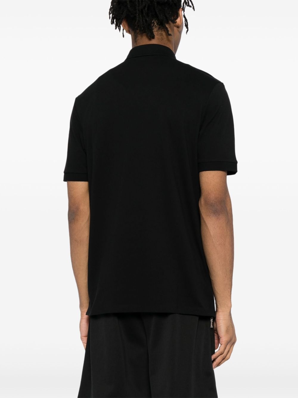 logo-appliqué polo shirt - 4