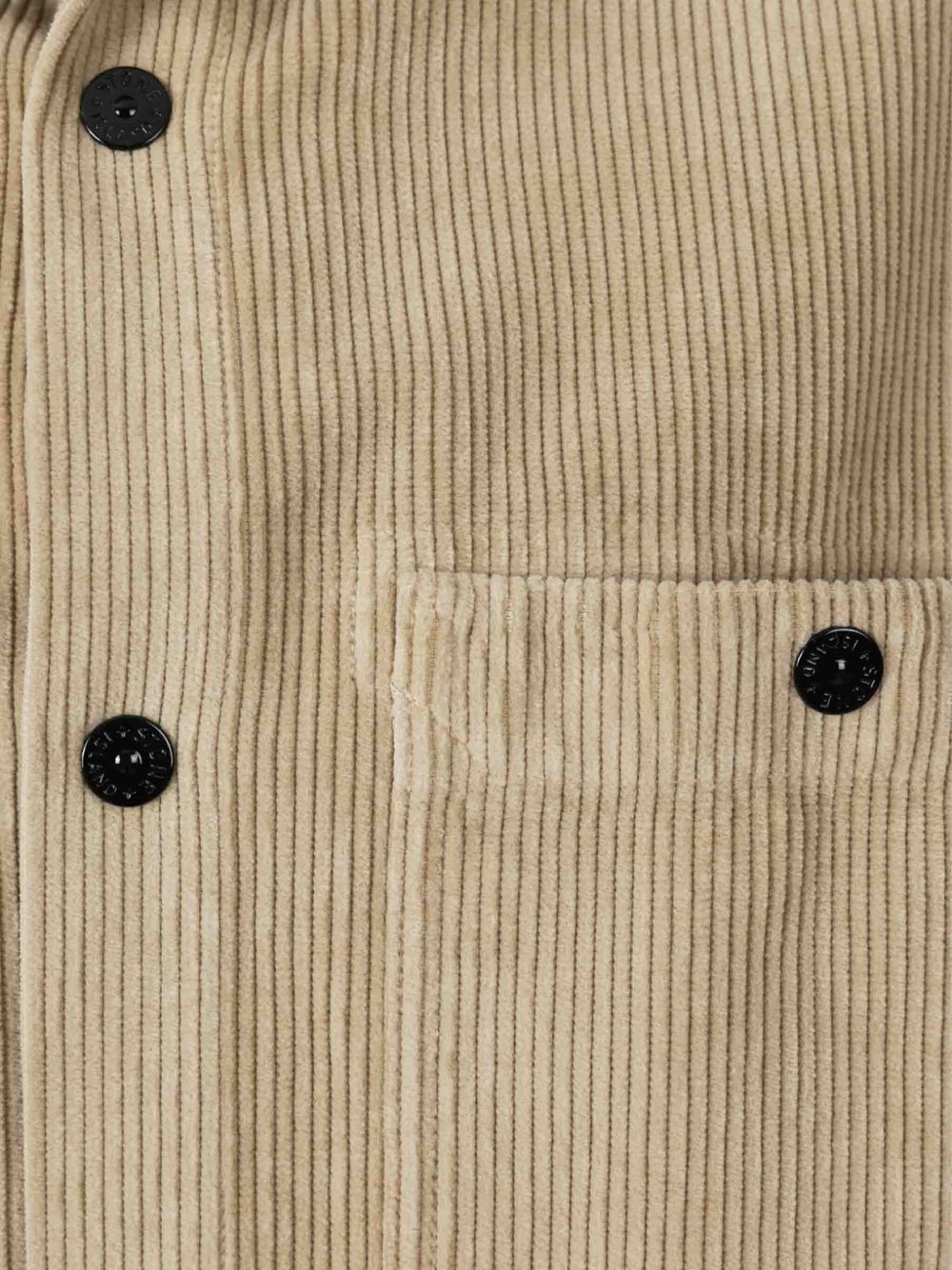 corduroy patch-pocket shirt - 3