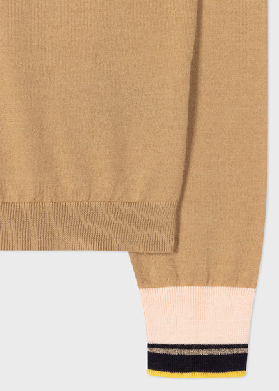 Paul Smith Wool Sweater With Metallic Cuff outlook