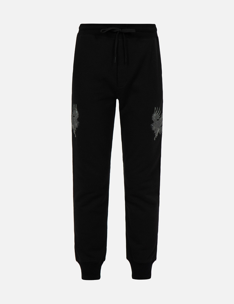 EVISU TONE-ON-TONE EAGLE EMBROIDERY SWEATPANTS outlook
